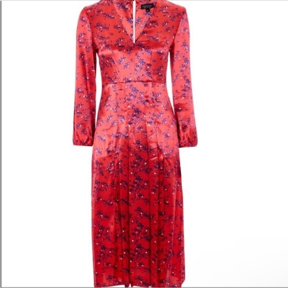 Top Shop Wispy Floral Print MIDI - Picture 4 of 7